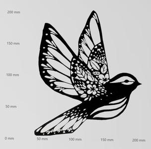 Wandtattoo schöner Vogel