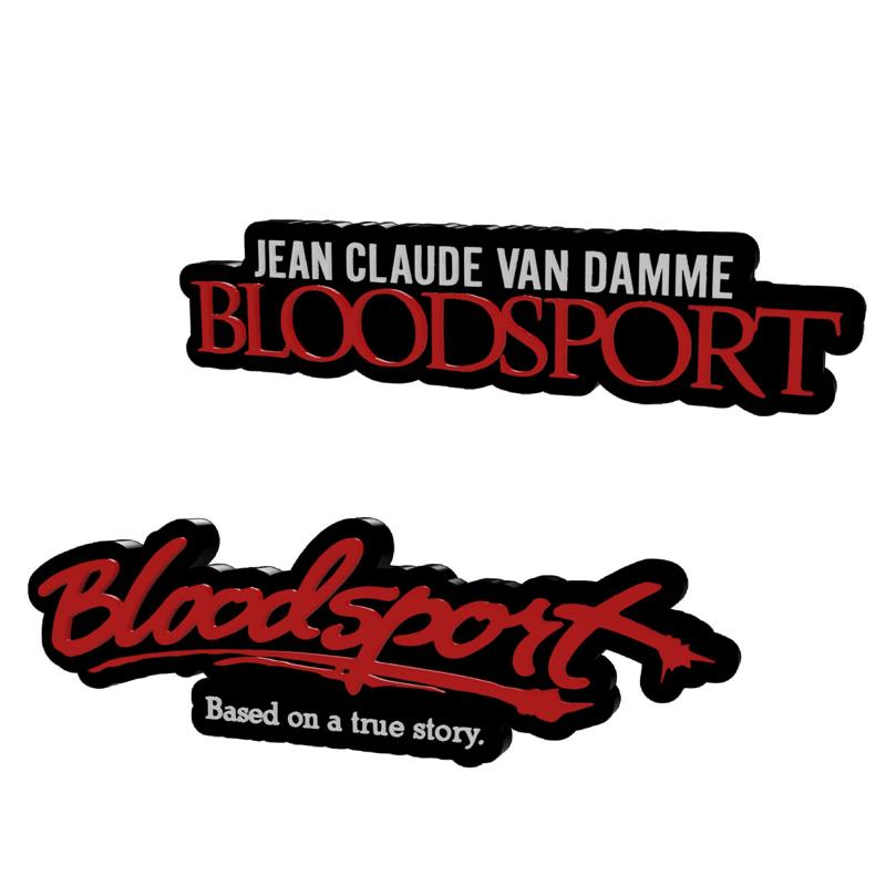 3D MULTICOLOR LOGO/SIGN - Bloodsport (Two Versions)