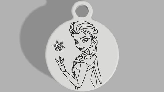 Frozen - Elsa - Ariel Keyring