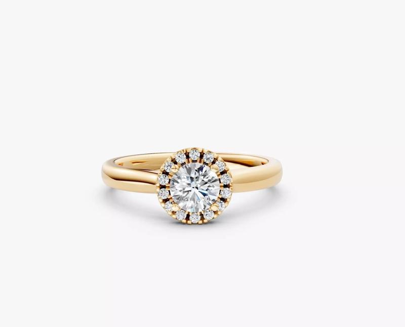 ZDR03-45CT  Halo round diamond engagment ring 45ct