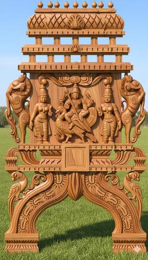 MURUGAN GOD KAVADI 3D RELIEF