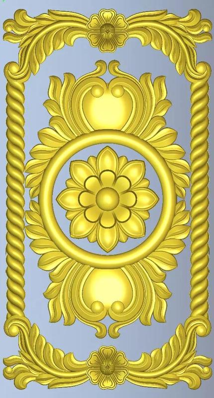 FLOWER PATTERN 3D RELIEF