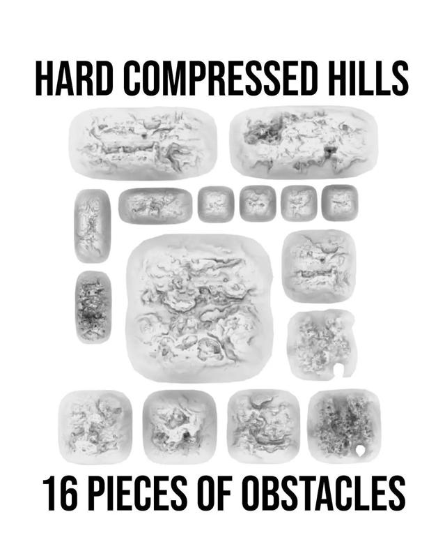 Hard Compressed Hills