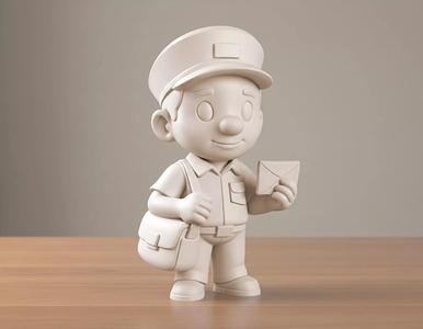 Cartoon Postman 3D Printable