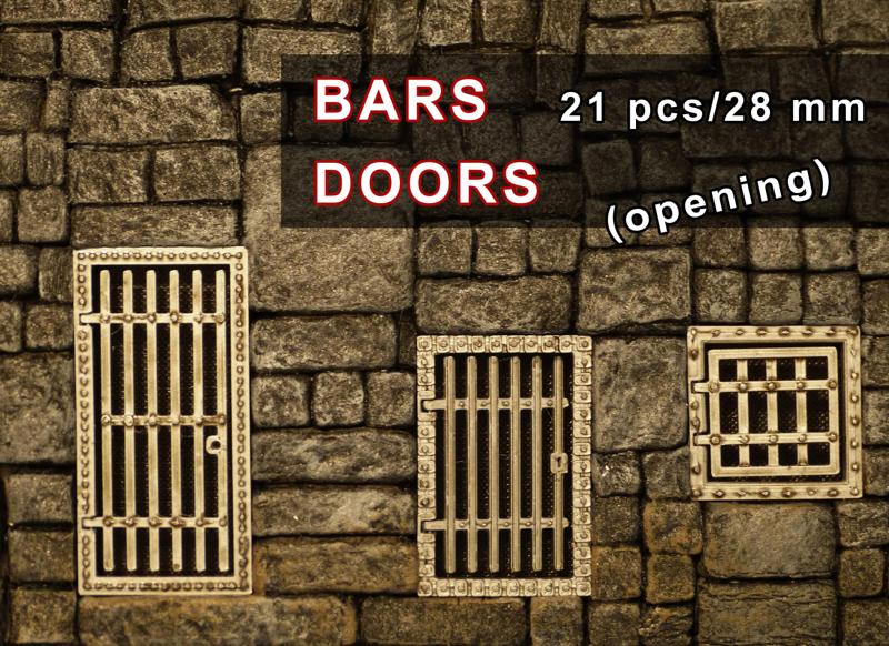 Bars Gothic doors set
