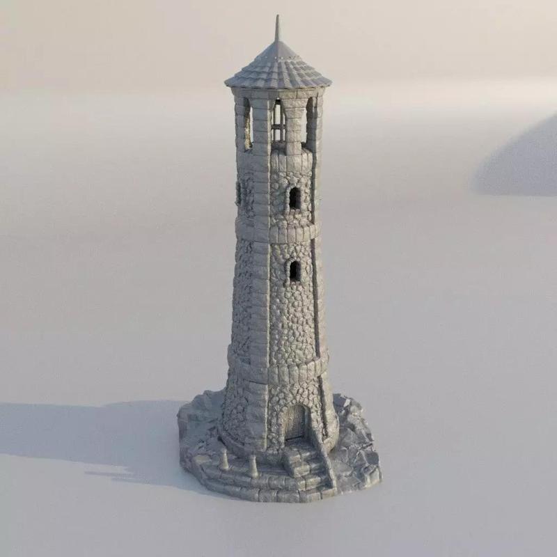 Medieval Lighthouse 28 mm Tabletop Terrain