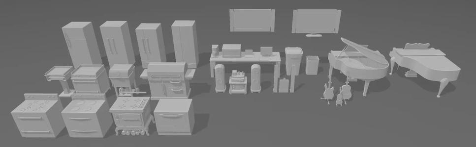 Miniatures - The Sims - Appliances and Accessories
