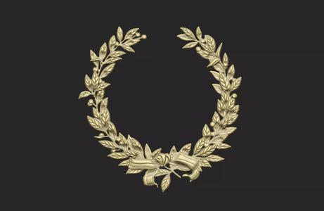 Wreath furniture interior vintage floral frame badge
