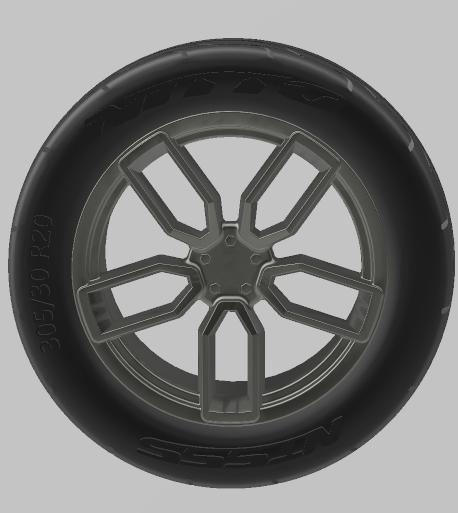 HELLCAT 20''X10'' AND 20X10,5'' WHEEL AND TIRE FOR 1/24 SCALE AUTO