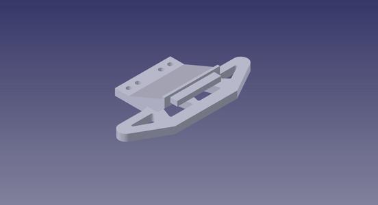 Front Body Mount for Jomurema Body to fit on a GLR or Mini-Z Chassis
