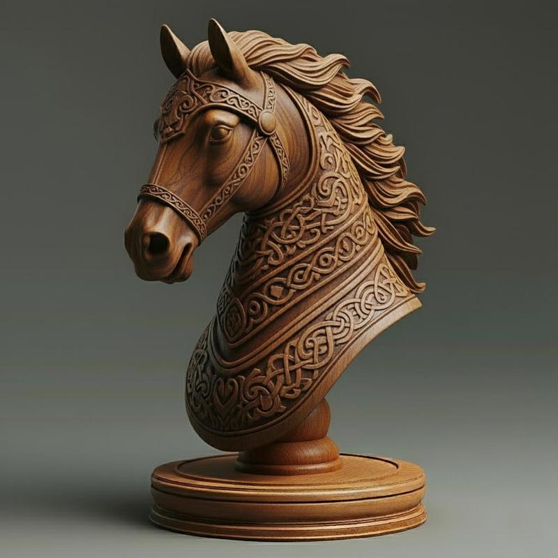 Medieval Viking Knight Chess Piece