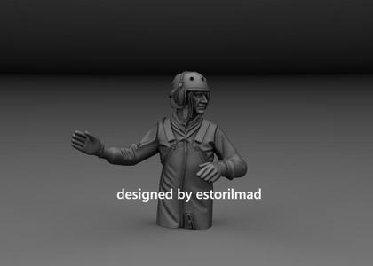 WW2 AMERICAN TANK DRIVER V6 SHERMAN