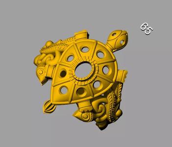 tortois golden turtle pendant