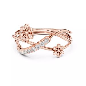 Triple Shank Flower Engagement Wedding Ring 3DM STL Video