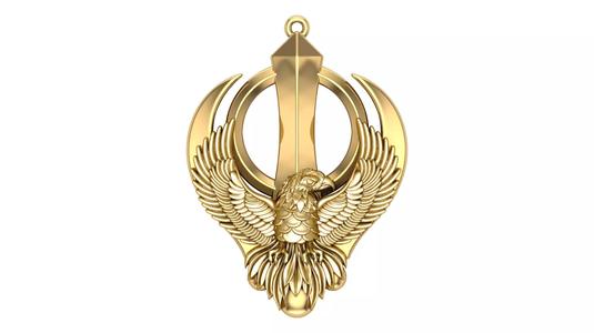 Eagle Khanda Pendant