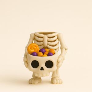 Headless Skeleton with Candy Skull – Halloween Figure