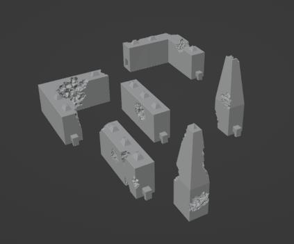Gaslands Interlocking Arena Walls Three