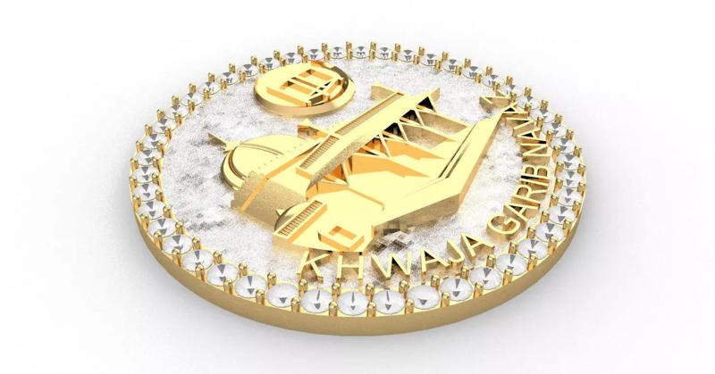 Gold Pendant - Dargah - Masjid - Khwaja Garib Nawaz