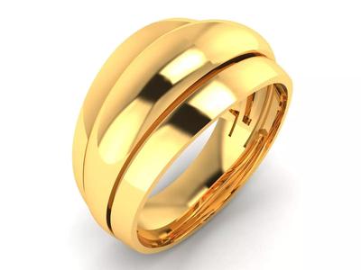 Women Band Ring 3dm render detail