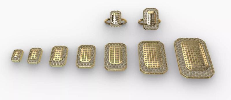 Middle East Style Jewelry Pendant and Ring Set gold silver Set B