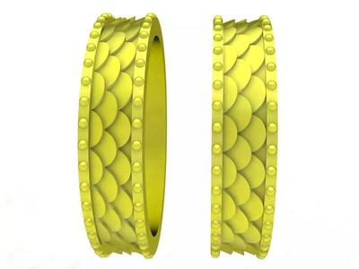 6721 Gold Sacles Wedding Ring