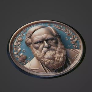 Charles Darwin Medallion