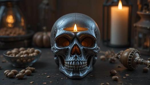 Skull Bowl 3D Print Model Haunted Halloween Print-Ready