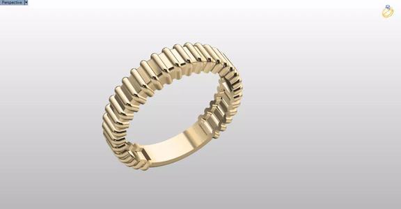 texture minimal ring