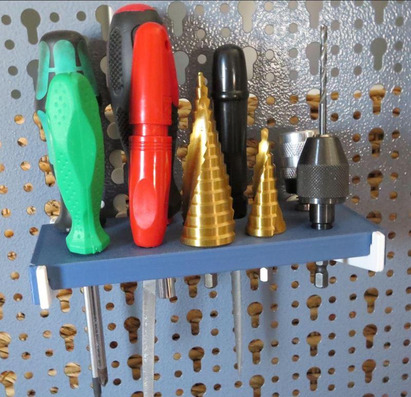 9-WAY HOLDER FOR SCREWDRIVER, FOR THE KÜPPER HOLE BOARD (EU PEGBOARD)