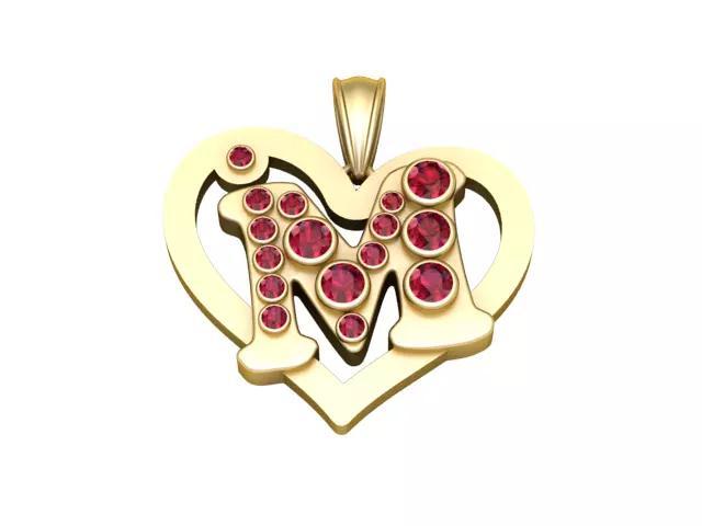 HEART M PENDANT