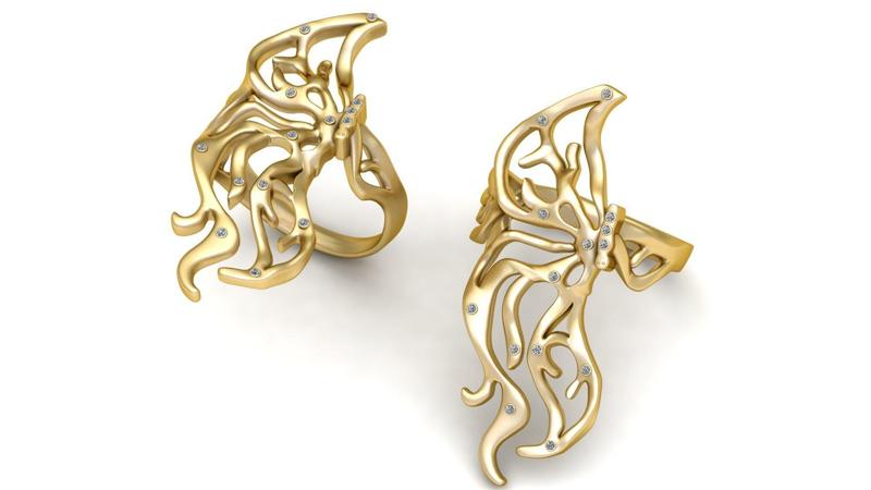 Butterfly Wing Ring 3D Printable Jewelry Model