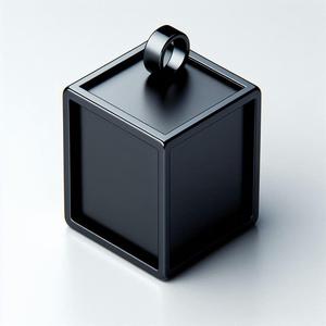 Box Shape Necklace 3D Print – Jewelry Pendant Showpiece Gift