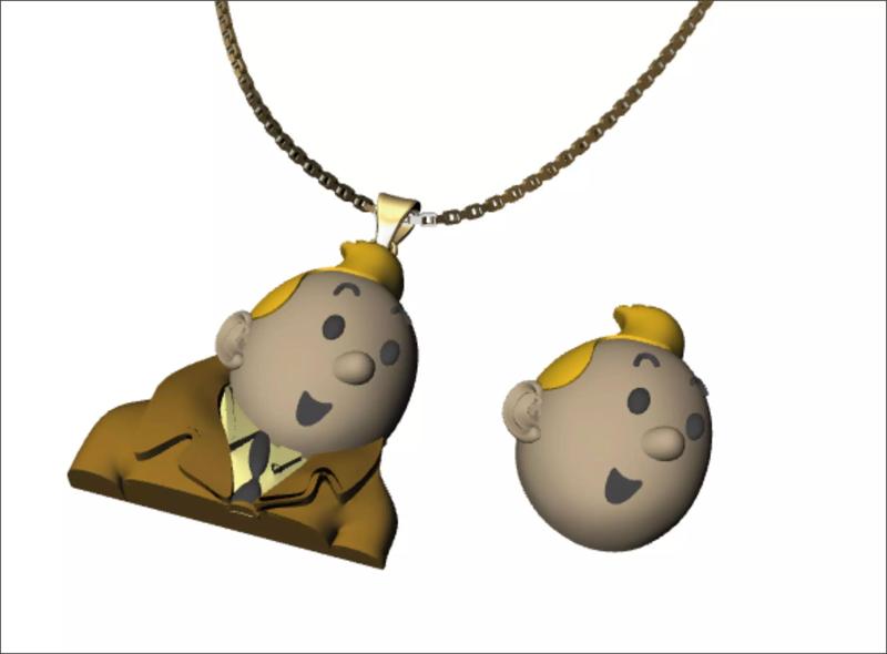 tintin pendant jewellery