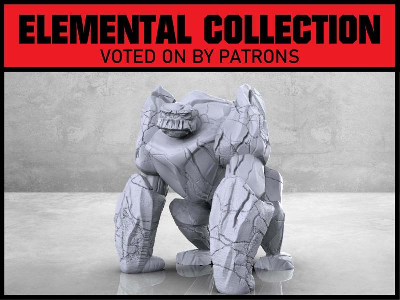 Greater Earth Elemental - Tabetop Miniature