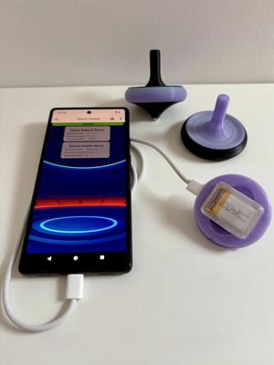 SpinDuel - DIY spinning top - with IOS app