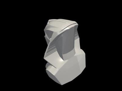 Faceted Pharaoh Bust - Ancient Egyptian Art 3D Print