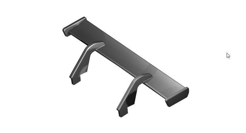 Replacement rear wing for Carrera D124 Lamboghini Huracan GT3 Evo2