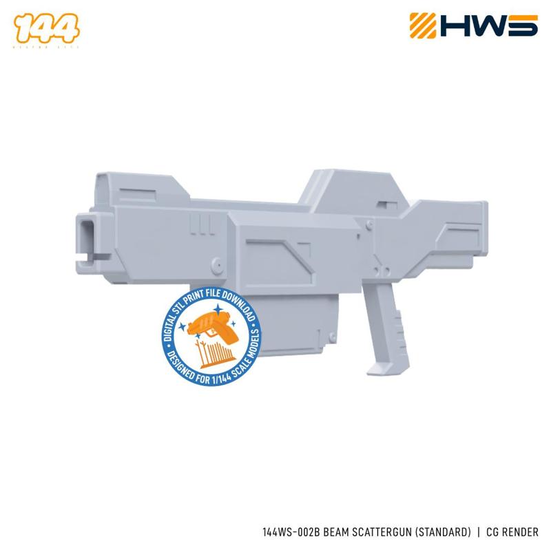 144WS-002B Beam Scattergun (Standard). Custom Builders Parts for HG Model Kits.