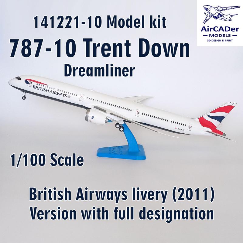 141221-10 Model kit 787-10 Trent Down scale 1/100