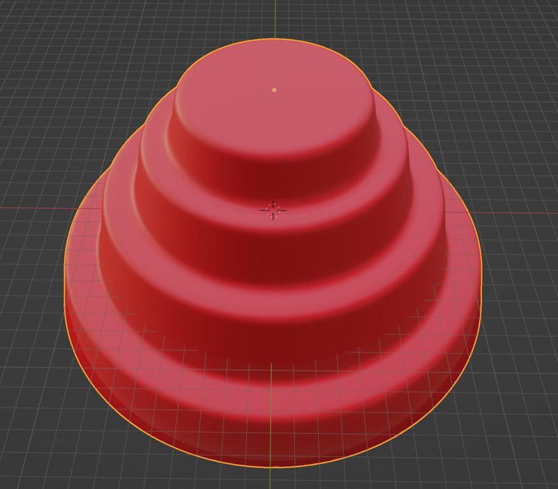 Flower Pot in a familiar ziggurat design