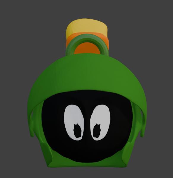 Marvin the Martian Head Keychain - Looney Tunes Space Invader - Looney Tunes - Ready to Print