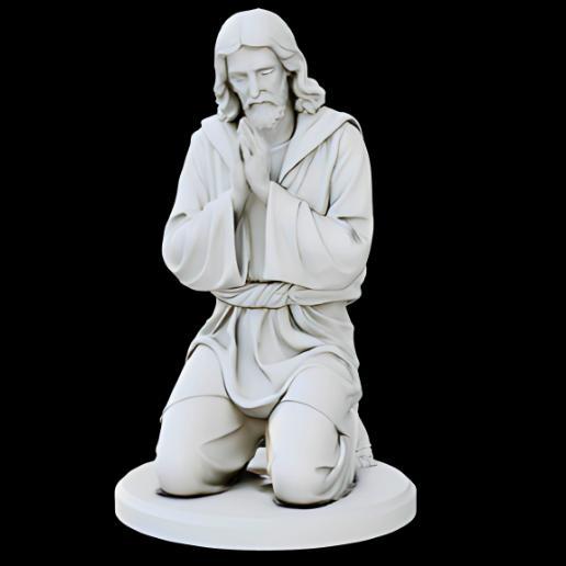 Praying Christ Figure for 3D Printing