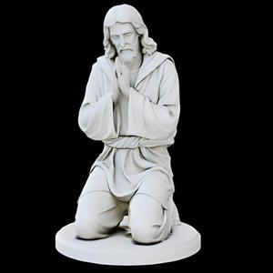 Praying Christ Figure for 3D Printing