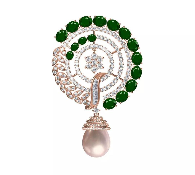 Women Unique Pendant STL JCD Details