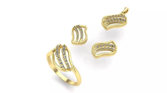 diamond pendant set