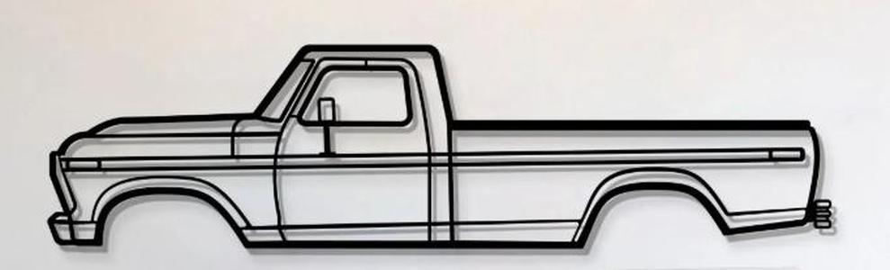 1975 Ford F-250 Highboy Wall Art