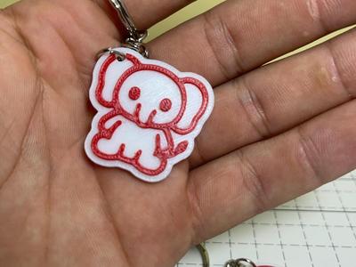 cute elephant keychain