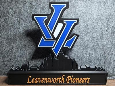 Leavenworth Pioneers High School with skyline!