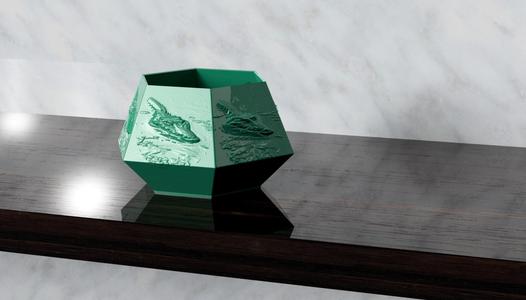 Faceted Planter “Crocodile”