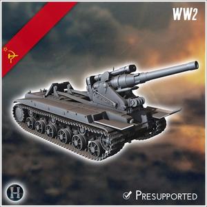 S-51 Self-Propelled Gun - Soviet army WW2 Second World East fron